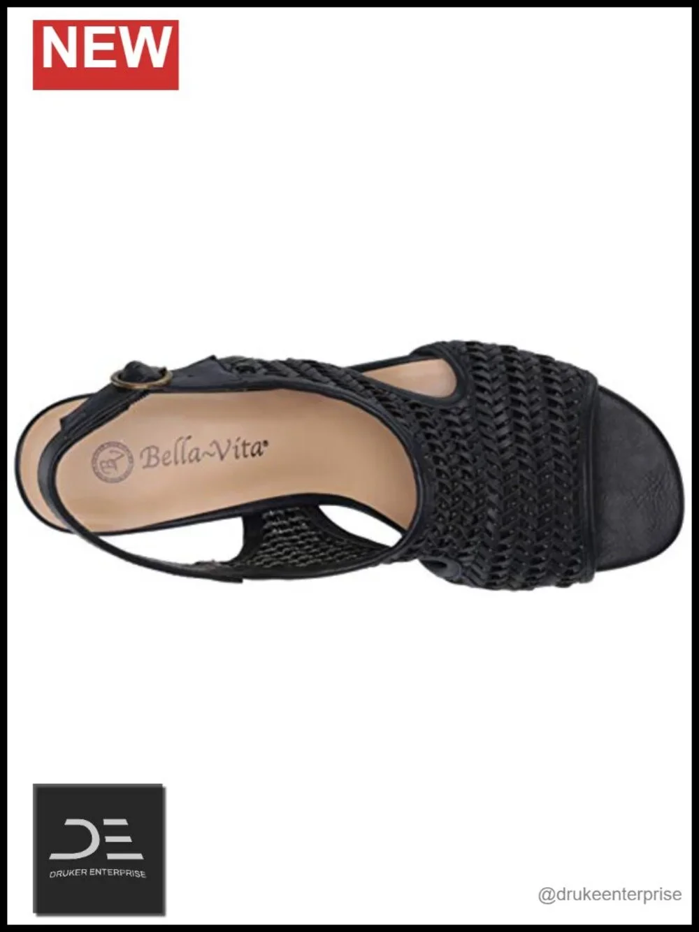 Women's Wedge Heel Sandals Slingback Woven Faux Leather Fashion Casual